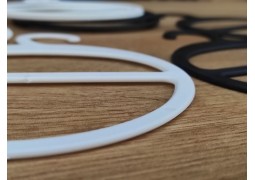 Вешалка-плечики для шарфа d133 (біла)